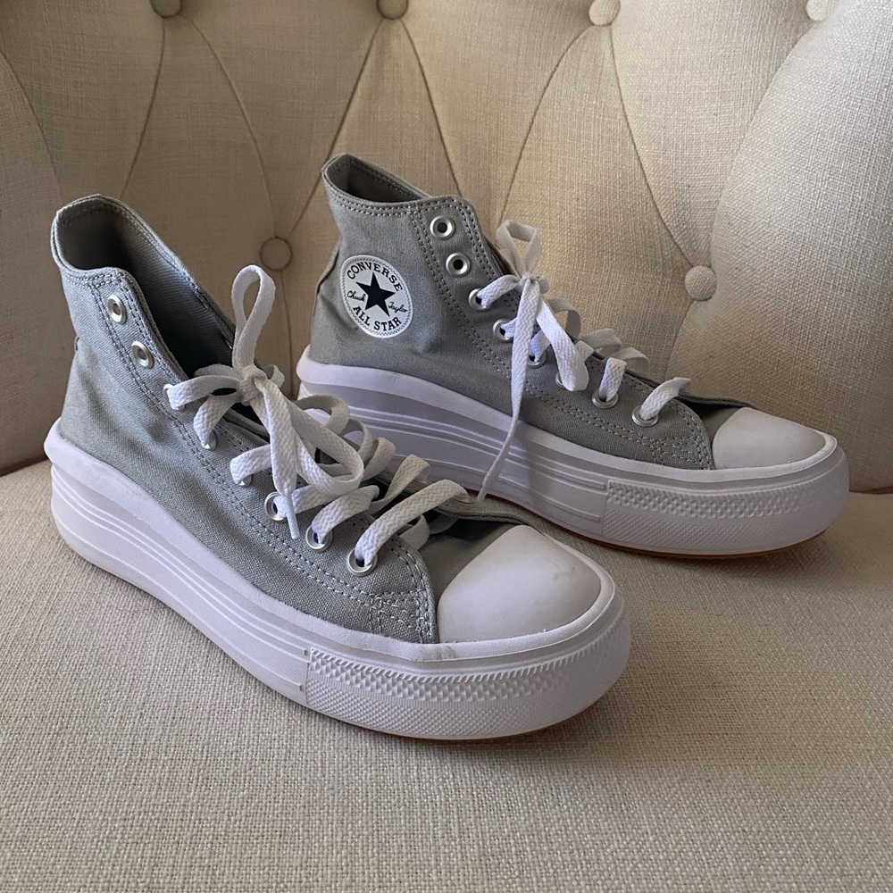 Converse Sage Green High Tops